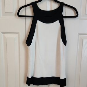 Ralph Lauren Black and White Sleeveless Women's Top